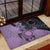 Cook Islands Turtle Rubber Doormat Stars and Hibiscus - Purple