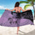 Cook Islands Turtle Sarong Stars and Hibiscus - Purple