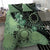 Cook Islands Turtle Bedding Set Stars and Hibiscus - Green