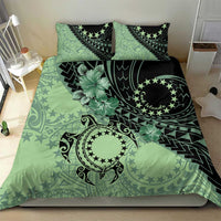 Cook Islands Turtle Bedding Set Stars and Hibiscus - Green