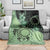 Cook Islands Turtle Blanket Stars and Hibiscus - Green
