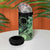 Cook Islands Turtle 4 in 1 Can Cooler Tumbler Stars and Hibiscus - Green
