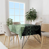 Cook Islands Turtle Tablecloth Stars and Hibiscus - Green
