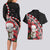 New Zealand Christmas Meri Kirihimete Couples Matching Long Sleeve Bodycon Dress and Hawaiian Shirt Santa Hei Tiki Pohutukawa