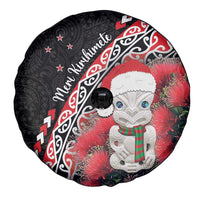 New Zealand Christmas Meri Kirihimete Spare Tire Cover Santa Hei Tiki Pohutukawa