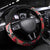 New Zealand Christmas Meri Kirihimete Steering Wheel Cover Santa Hei Tiki Pohutukawa