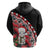 New Zealand Christmas Meri Kirihimete Zip Hoodie Santa Hei Tiki Pohutukawa