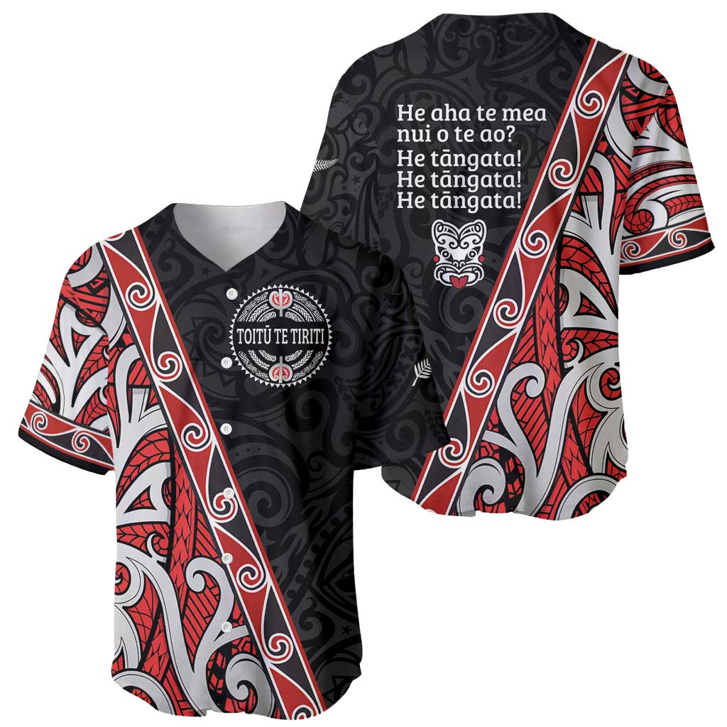Aotearoa Toitu Te Tiriti Baseball Jersey Honour The Treaty New Zealand