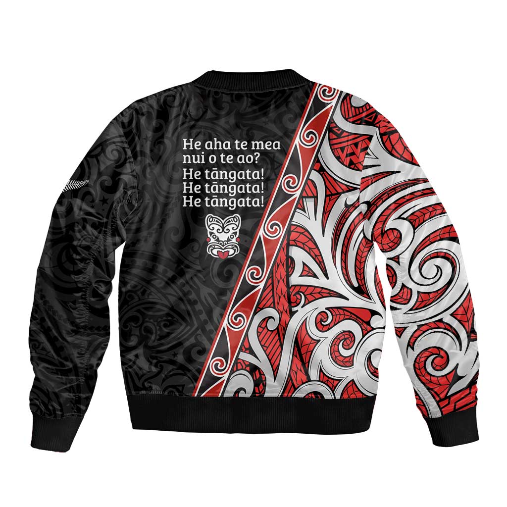 Aotearoa Toitu Te Tiriti Bomber Jacket Honour The Treaty New Zealand LT01 - Polynesian Pride