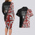 Aotearoa Toitu Te Tiriti Couples Matching Long Sleeve Bodycon Dress and Hawaiian Shirt Honour The Treaty New Zealand