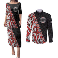 Aotearoa Toitu Te Tiriti Couples Matching Puletasi and Long Sleeve Button Shirt Honour The Treaty New Zealand