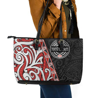 Aotearoa Toitu Te Tiriti Leather Tote Bag Honour The Treaty New Zealand LT01 - Polynesian Pride