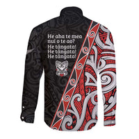 Aotearoa Toitu Te Tiriti Long Sleeve Button Shirt Honour The Treaty New Zealand