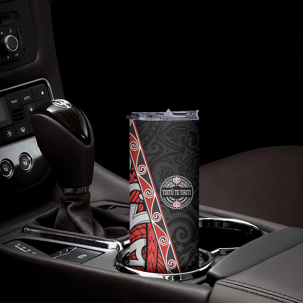 Aotearoa Toitu Te Tiriti Skinny Tumbler Honour The Treaty New Zealand LT01 - Polynesian Pride