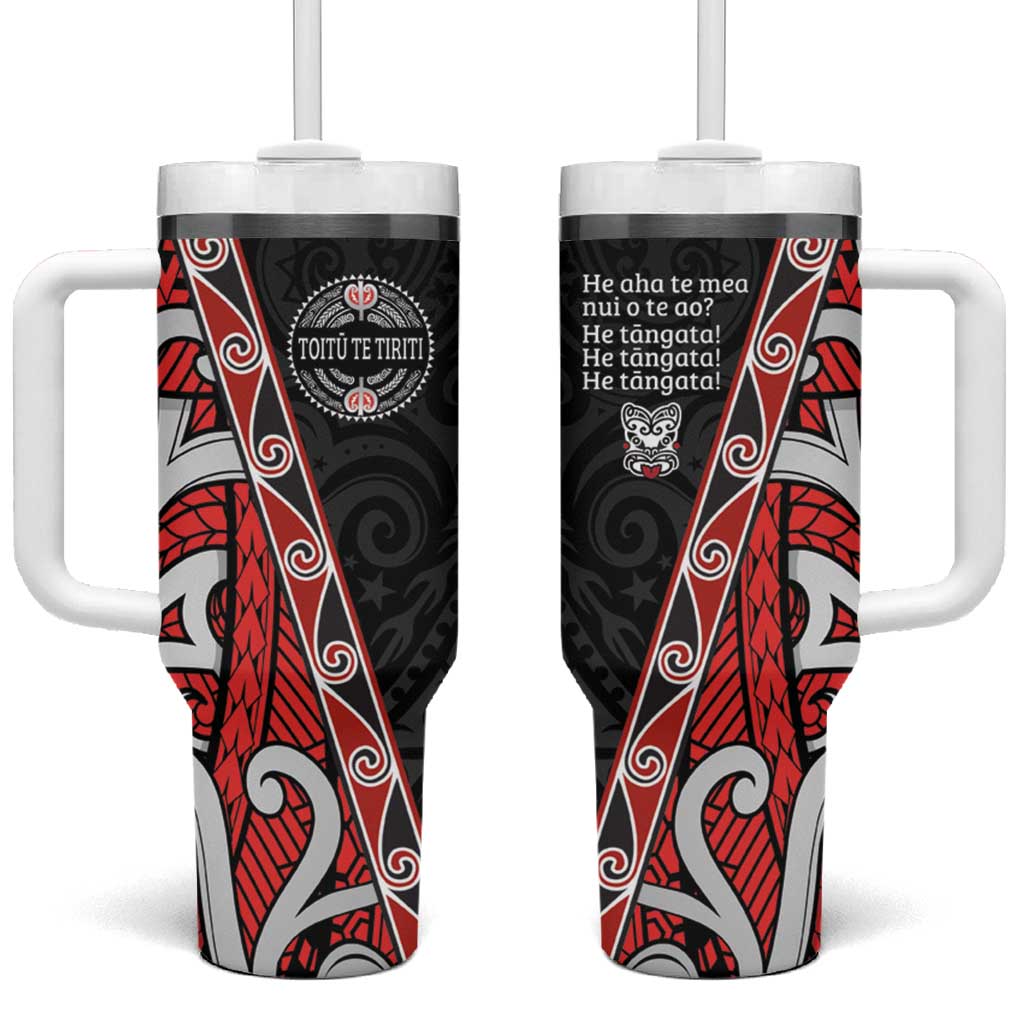 Aotearoa Toitu Te Tiriti Tumbler With Handle Honour The Treaty New Zealand