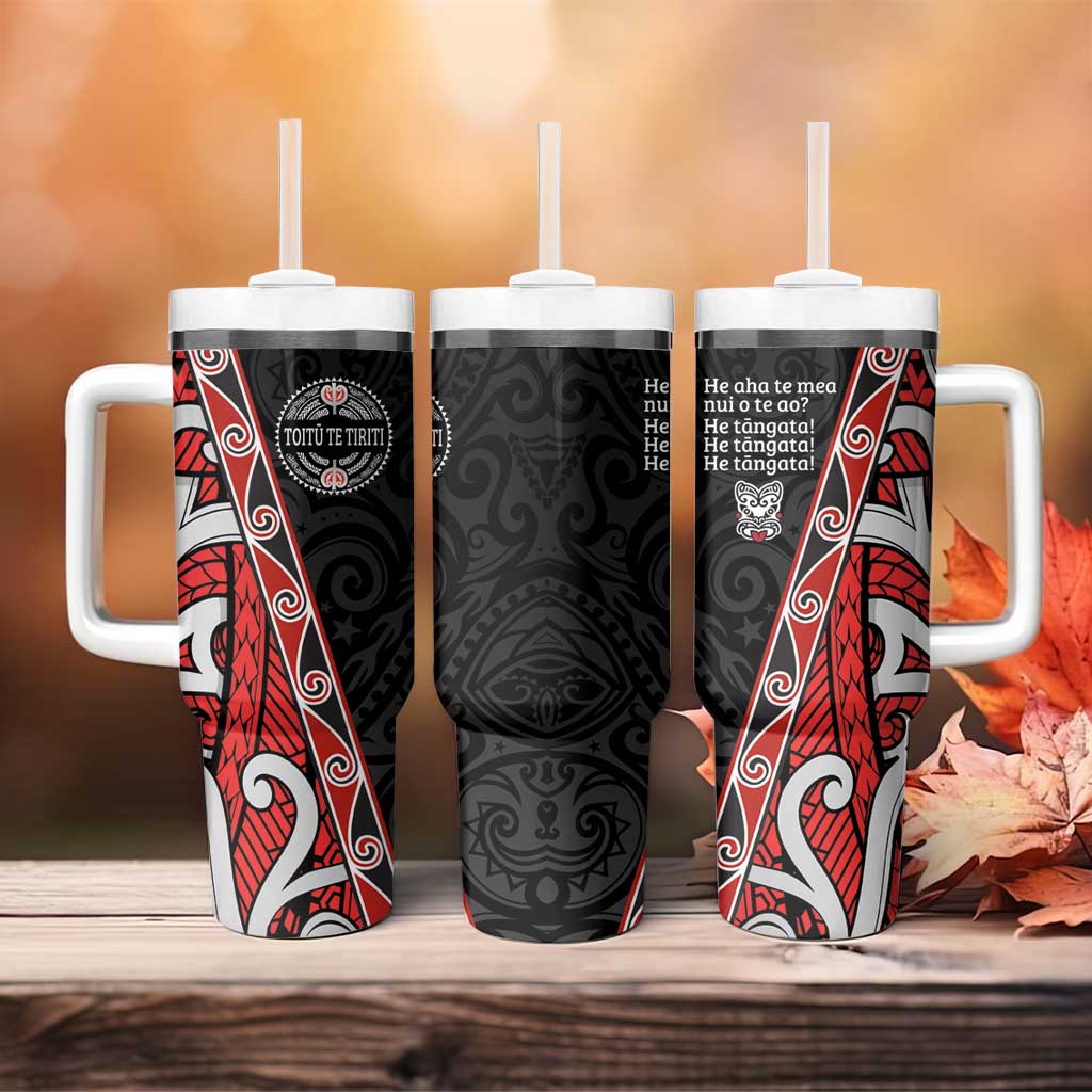 Aotearoa Toitu Te Tiriti Tumbler With Handle Honour The Treaty New Zealand