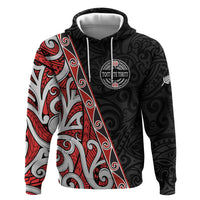 Aotearoa Toitu Te Tiriti Zip Hoodie Honour The Treaty New Zealand LT01 Pullover Hoodie Black - Polynesian Pride