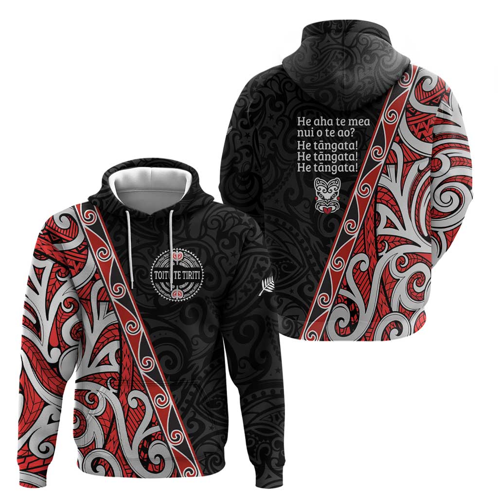 Aotearoa Toitu Te Tiriti Zip Hoodie Honour The Treaty New Zealand LT01 - Polynesian Pride