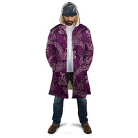 Royal Purple Monstera Cloak Polynesian Tribal Pattern - Polynesian Pride