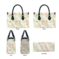 Anthurium Plumeria Lei Pastel Leather Bag Green Hawaiian Splendid Palaka