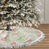 Anthurium Plumeria Lei Pastel Tree Skirt Green Hawaiian Splendid Palaka LT01 - Polynesian Pride