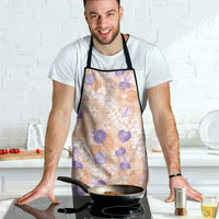 Anthurium Plumeria Lei Pastel Apron Orange Hawaiian Splendid Palaka