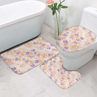 Anthurium Plumeria Lei Pastel Bathroom Set Orange Hawaiian Splendid Palaka