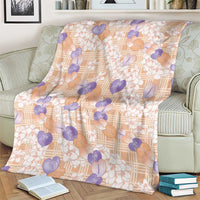 Anthurium Plumeria Lei Pastel Blanket Orange Hawaiian Splendid Palaka