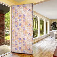 Anthurium Plumeria Lei Pastel Door Cover Orange Hawaiian Splendid Palaka
