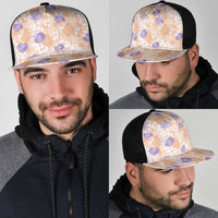 Anthurium Plumeria Lei Pastel Mesh Trucker Cap Orange Hawaiian Splendid Palaka