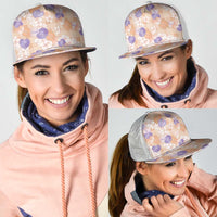 Anthurium Plumeria Lei Pastel Mesh Trucker Cap Orange Hawaiian Splendid Palaka
