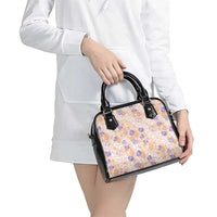 Anthurium Plumeria Lei Pastel Shoulder Handbag Orange Hawaiian Splendid Palaka