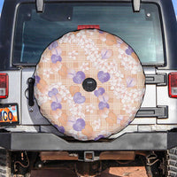 Anthurium Plumeria Lei Pastel Spare Tire Cover Orange Hawaiian Splendid Palaka