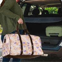 Anthurium Plumeria Lei Pastel Travel Bag Orange Hawaiian Splendid Palaka