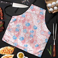 Anthurium Plumeria Lei Pastel Apron Pink Hawaiian Splendid Palaka