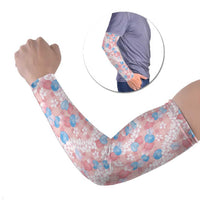 Anthurium Plumeria Lei Pastel Arm Sleeves Pink Hawaiian Splendid Palaka