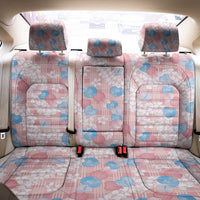 Anthurium Plumeria Lei Pastel Back Car Seat Cover Pink Hawaiian Splendid Palaka