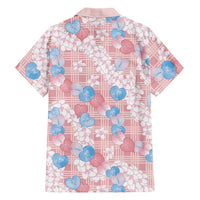 Anthurium Plumeria Lei Pastel Hawaiian Shirt Pink Hawaiian Splendid Palaka