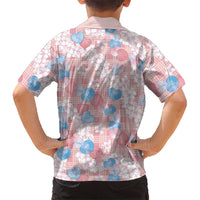 Anthurium Plumeria Lei Pastel Hawaiian Shirt Pink Hawaiian Splendid Palaka