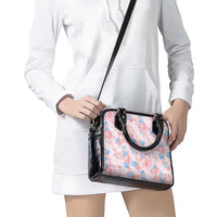 Anthurium Plumeria Lei Pastel Shoulder Handbag Pink Hawaiian Splendid Palaka