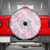 Anthurium Plumeria Lei Pastel Spare Tire Cover Pink Hawaiian Splendid Palaka
