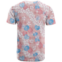 Anthurium Plumeria Lei Pastel T Shirt Pink Hawaiian Splendid Palaka