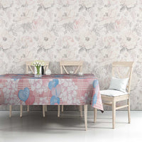 Anthurium Plumeria Lei Pastel Tablecloth Pink Hawaiian Splendid Palaka