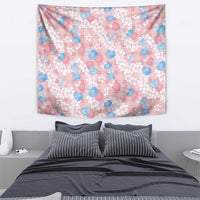 Anthurium Plumeria Lei Pastel Tapestry Pink Hawaiian Splendid Palaka