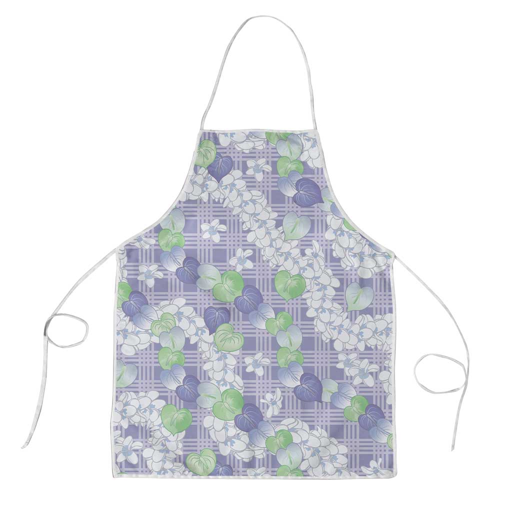Anthurium Plumeria Lei Pastel Apron Purple Hawaiian Splendid Palaka