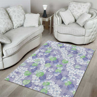 Anthurium Plumeria Lei Pastel Area Rug Purple Hawaiian Splendid Palaka