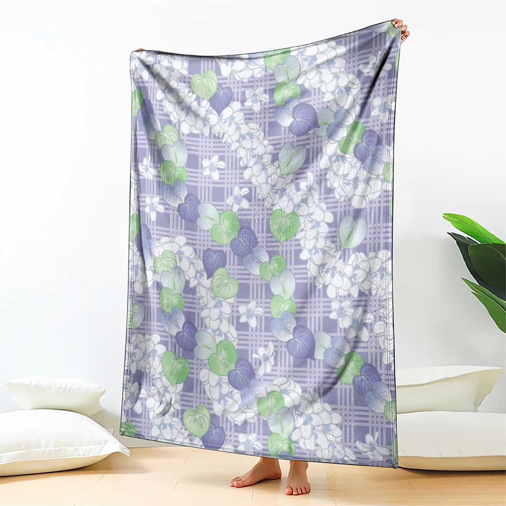 Anthurium Plumeria Lei Pastel Blanket Purple Hawaiian Splendid Palaka