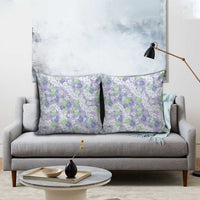Anthurium Plumeria Lei Pastel Pillow Cover Purple Hawaiian Splendid Palaka