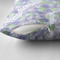 Anthurium Plumeria Lei Pastel Pillow Cover Purple Hawaiian Splendid Palaka