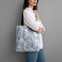 Anthurium Plumeria Lei Pastel Tote Bag Purple Hawaiian Splendid Palaka